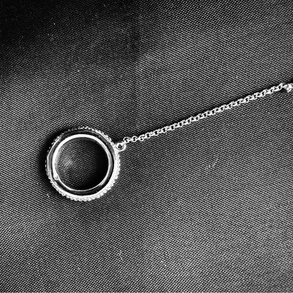 Sparkling 3” Pave Rhinestone Dangle Silver Earrings - Picture 5 of 6